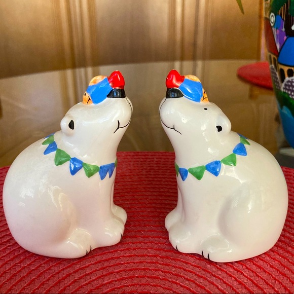Polar Bear S&P Shakers - Vintage - Picture 1 of 6